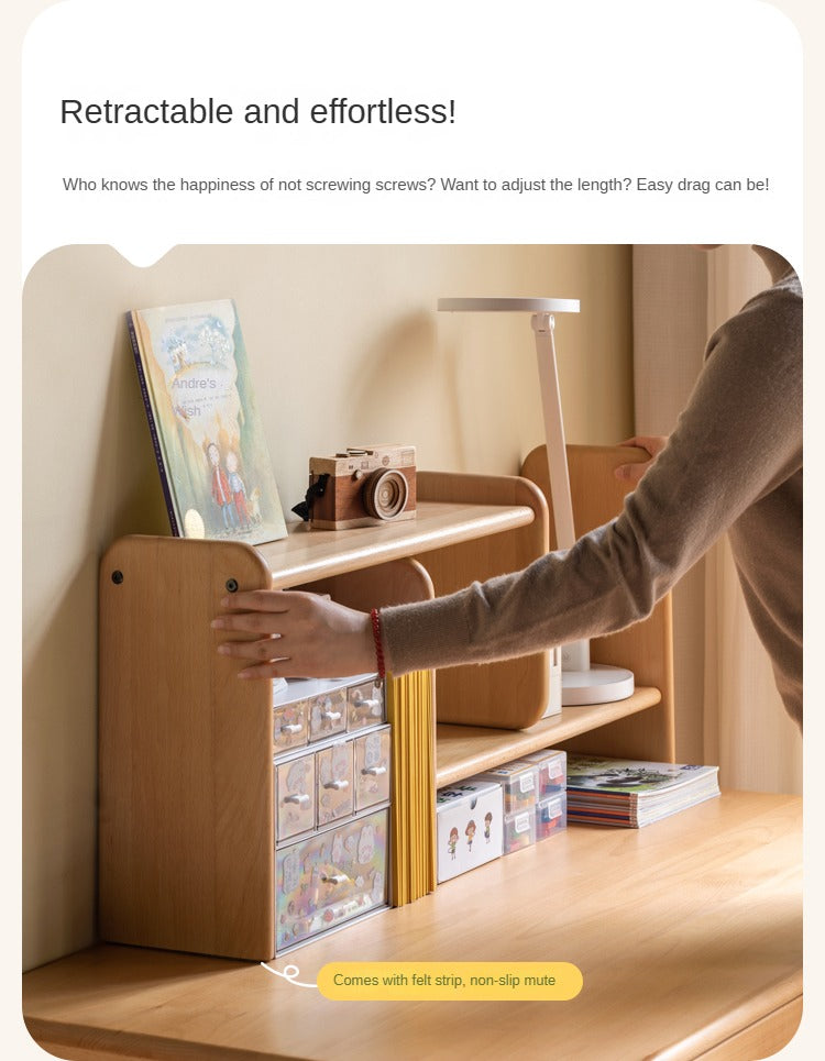 Beech, Oak, Poplar Solid Wood Children's Shelves Multi-function
