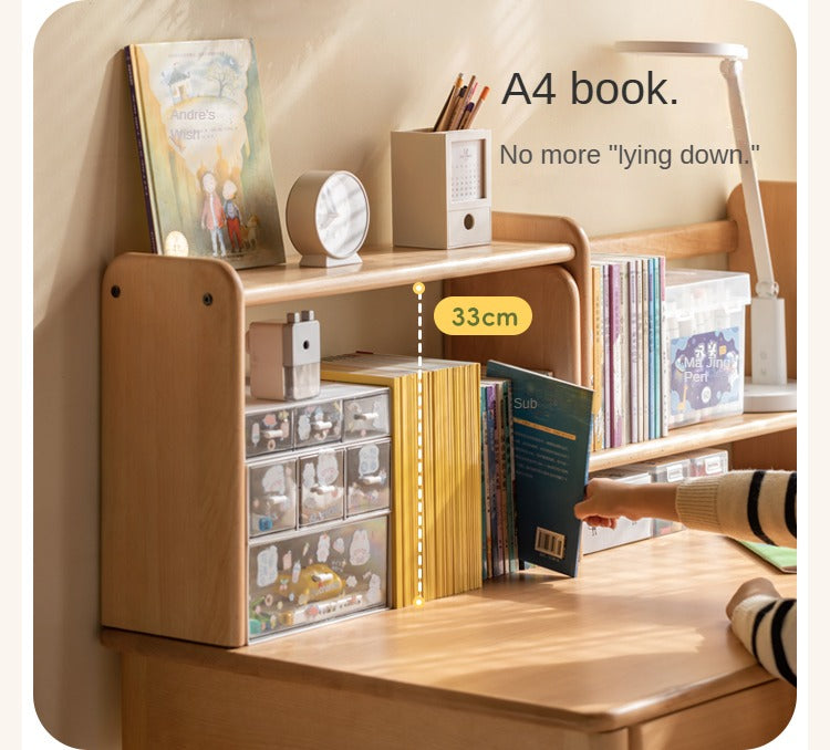 Beech, Oak, Poplar Solid Wood Children's Shelves Multi-function