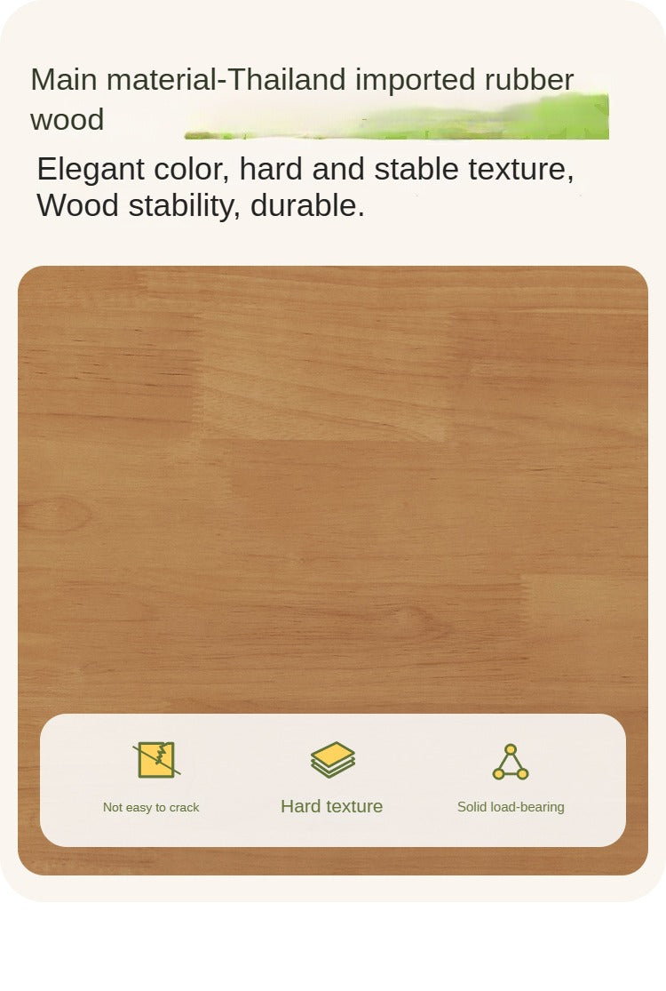 Rubber Solid Wood Children's Cream Style Сombination Bookshelf