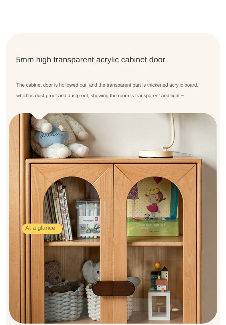 Beech Solid Wood Children's Сombination Bookshelf
