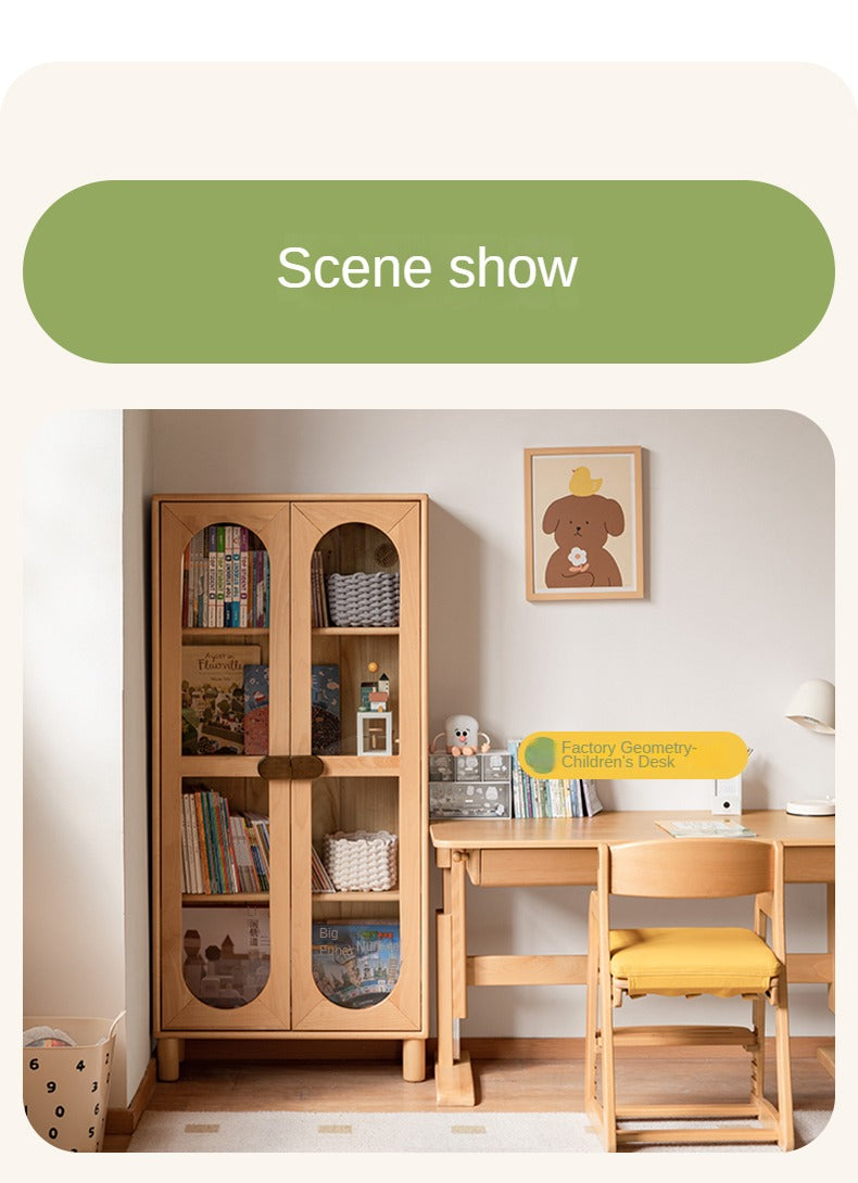 Beech Solid Wood Children's Сombination Bookshelf