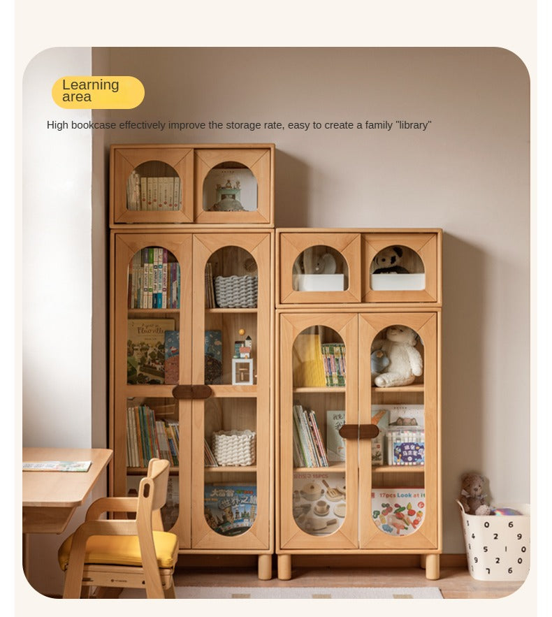 Beech Solid Wood Children's Сombination Bookshelf