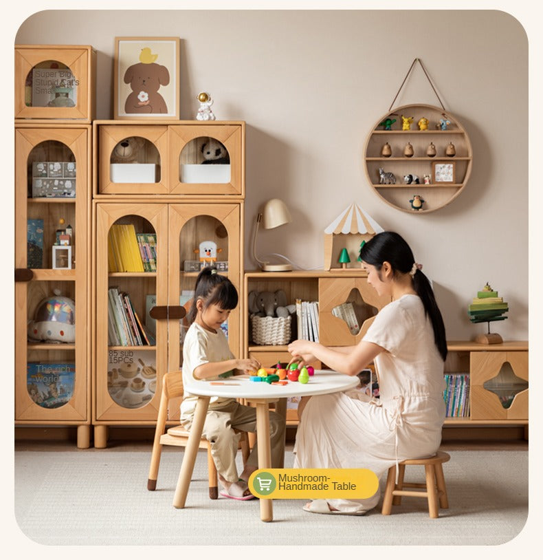 Beech Solid Wood Children's Сombination Bookshelf