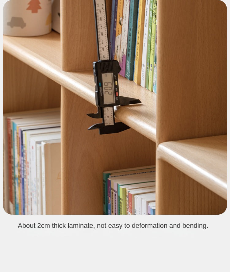 Beech Solid Wood Multi-layer Children's Combination Bookshelf