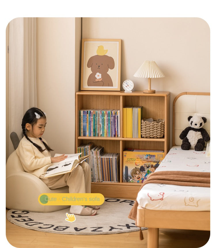 Beech Solid Wood Children's Combination Bookshelf