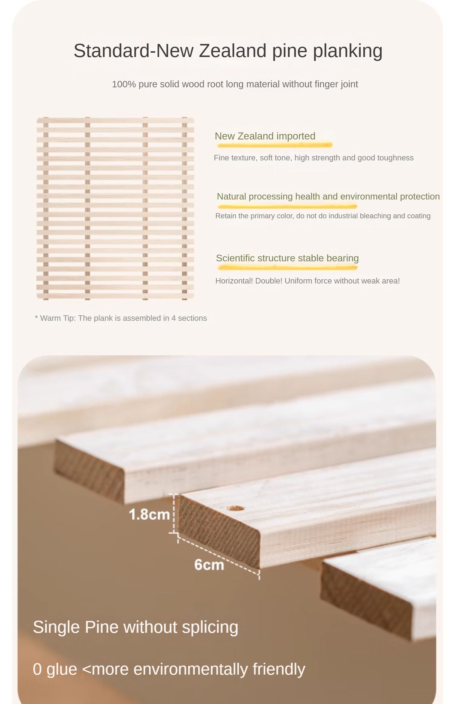 Organic leather cream style white Children's Bed