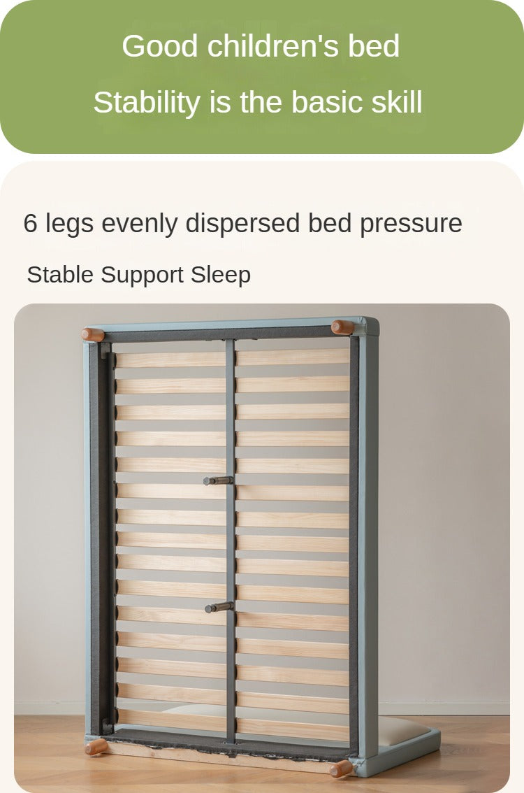 Organic Leather Children's Soft Bed Boys and Girls.