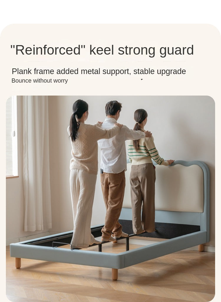 Organic Leather Children's Soft Bed Boys and Girls.