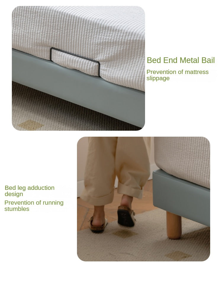 Organic Leather Children's Soft Bed Boys and Girls.