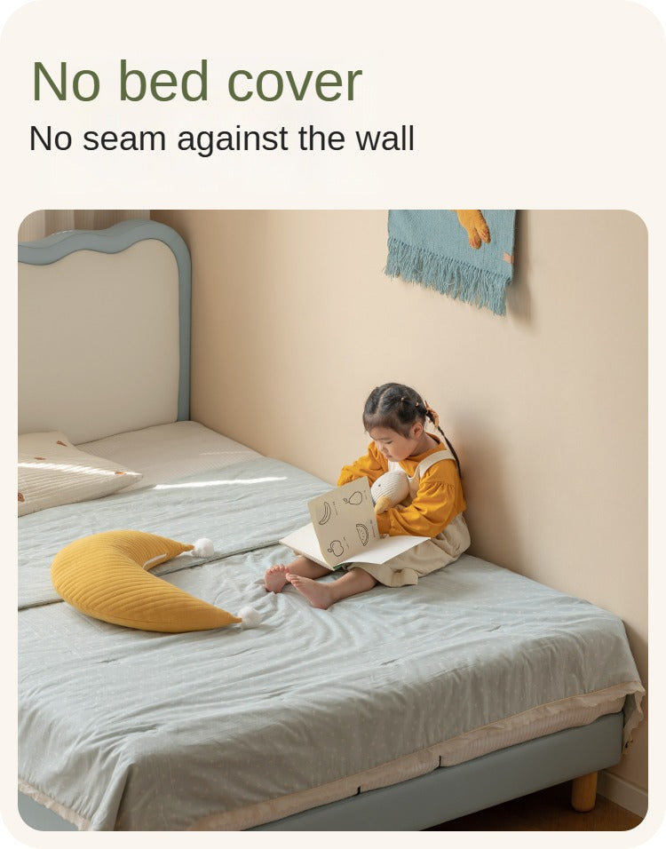 Organic Leather Children's Soft Bed Boys and Girls.