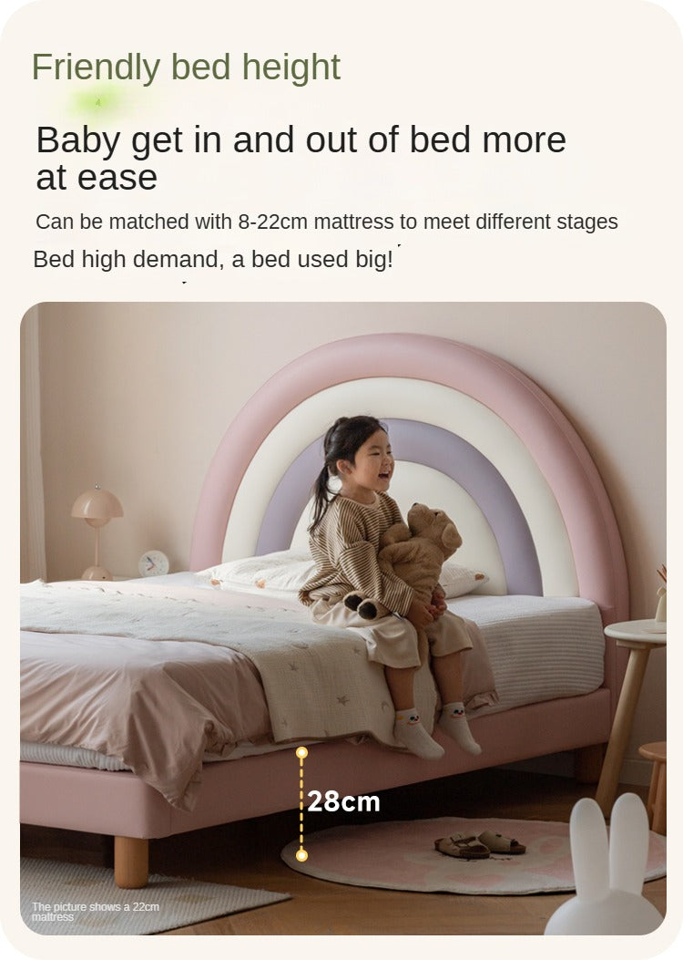 Organic leather Children's Soft Rainbow Bed.