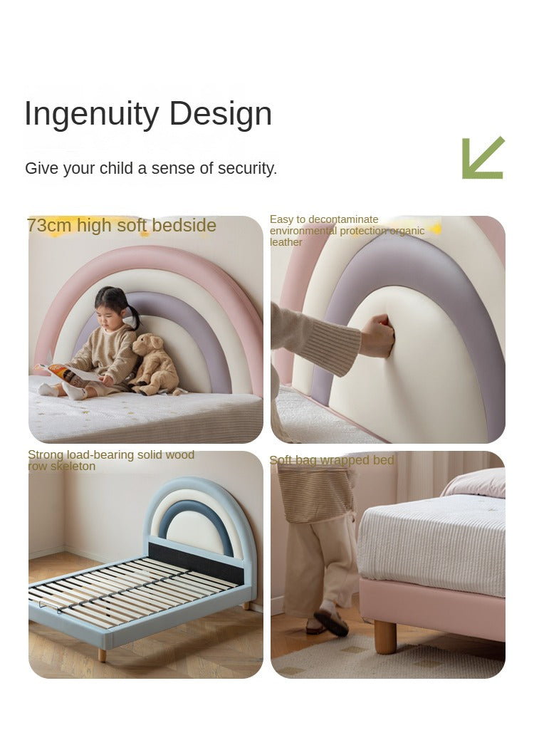 Organic leather Children's Soft Rainbow Bed.