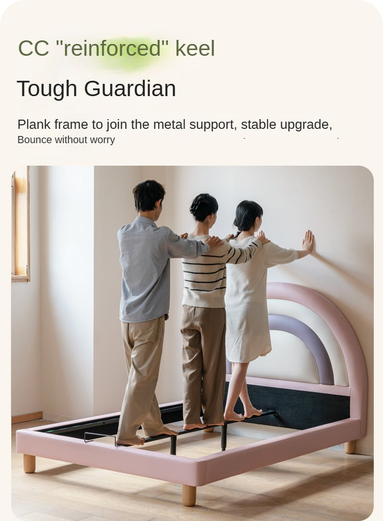 Organic leather Children's Soft Rainbow Bed.