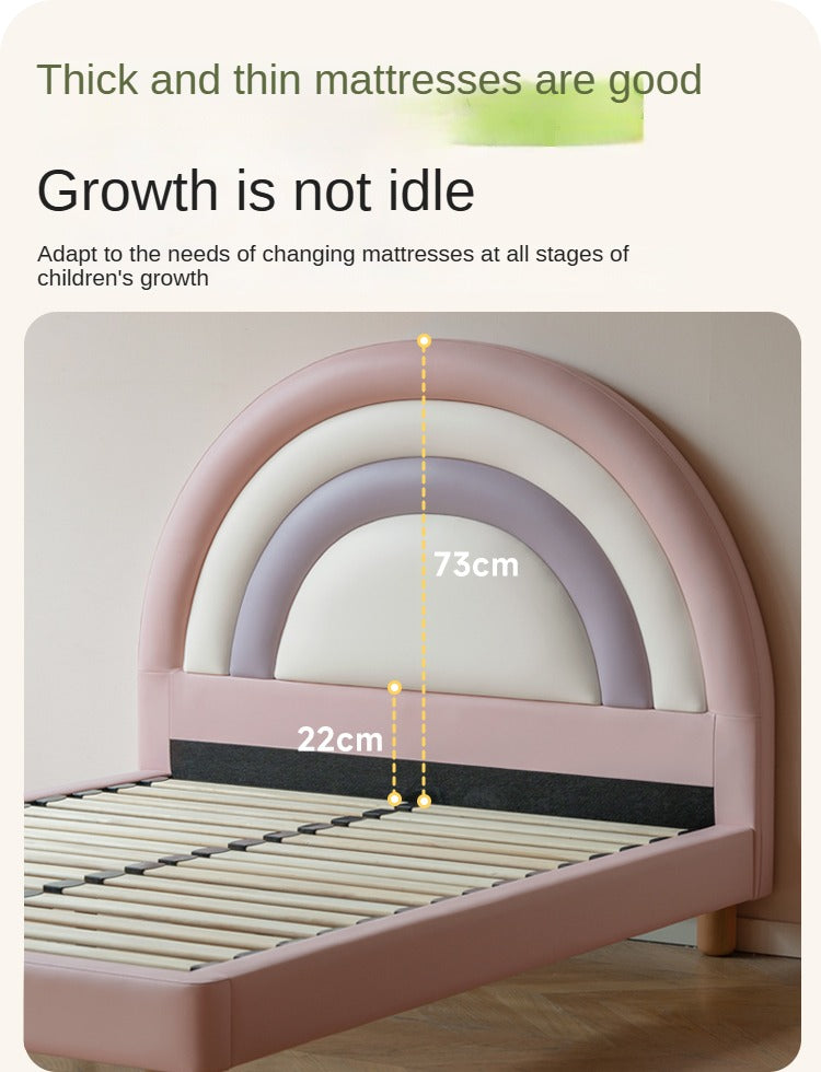 Organic leather Children's Soft Rainbow Bed.