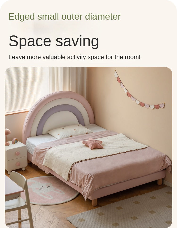 Organic leather Children's Soft Rainbow Bed.