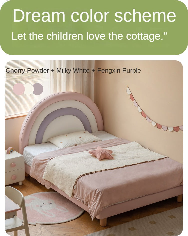 Organic leather Children's Soft Rainbow Bed.