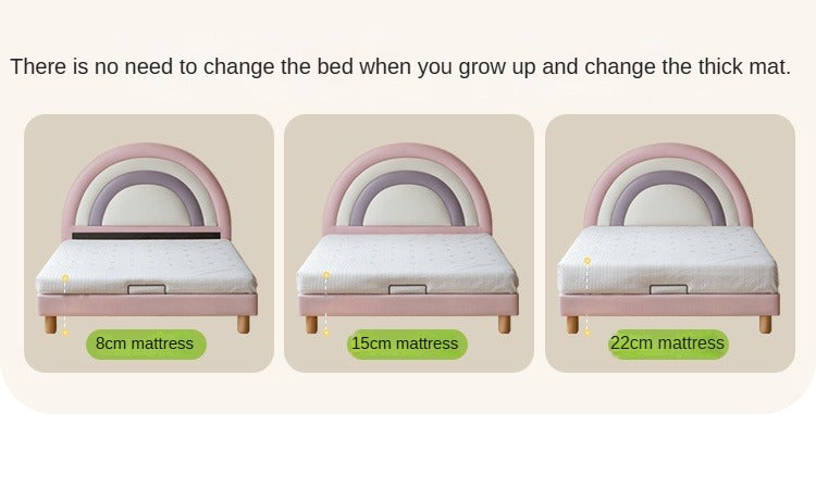 Organic leather Children's Soft Rainbow Bed.