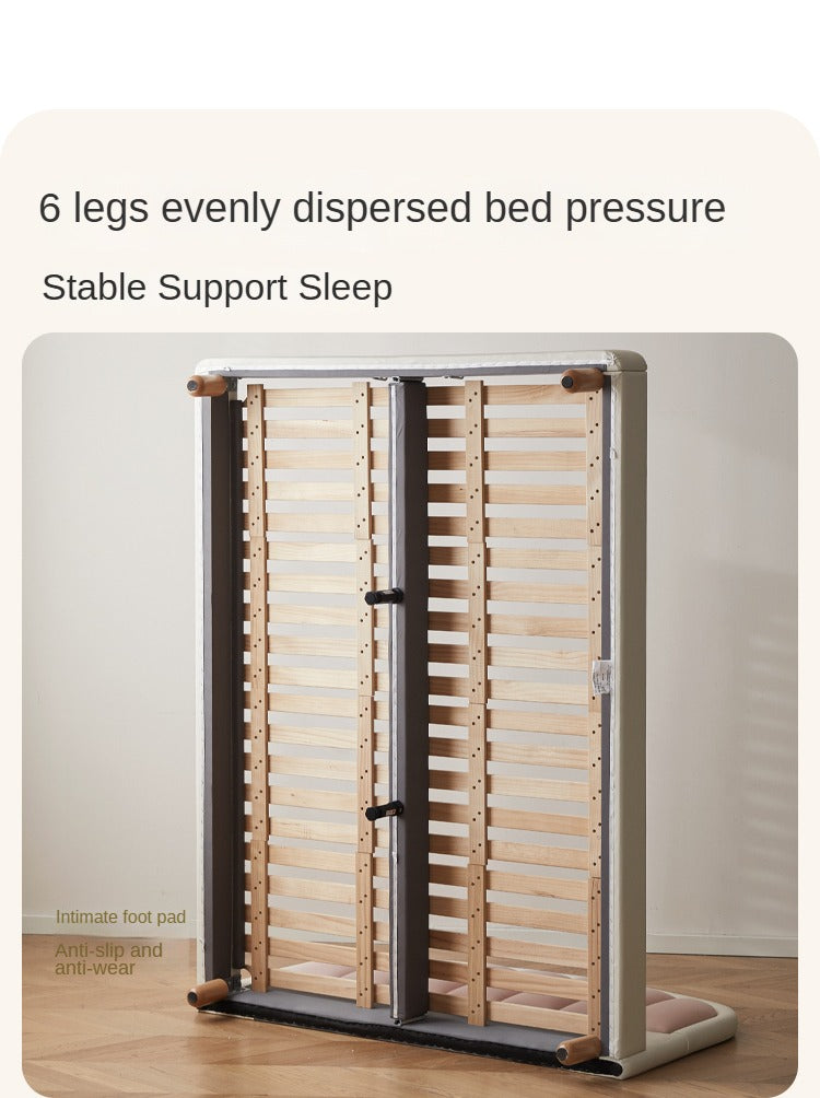 Organic leather Children's Cream Style Soft Bed.