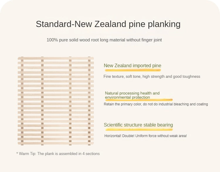 Organic leather Children's Cream Style Soft Bed.