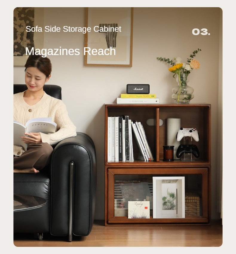 Cherry, Poplar Solid Wood Medieval Floor TV Cabinet.