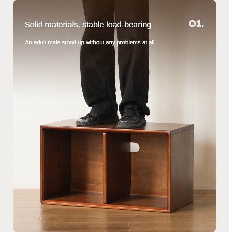 Cherry, Poplar Solid Wood Medieval Floor TV Cabinet.