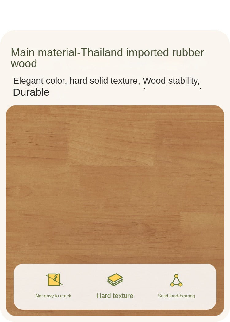 Rubber Wood White Cream Style Children's Soft Bed.