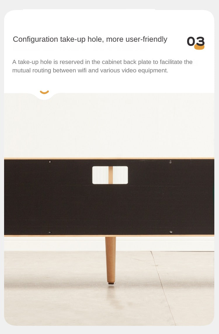 Beech Solid Wood TV Cabinet Forest-Style.