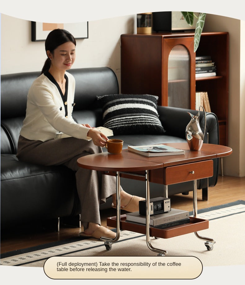 Poplar Solid Wood Folding Coffee Table.