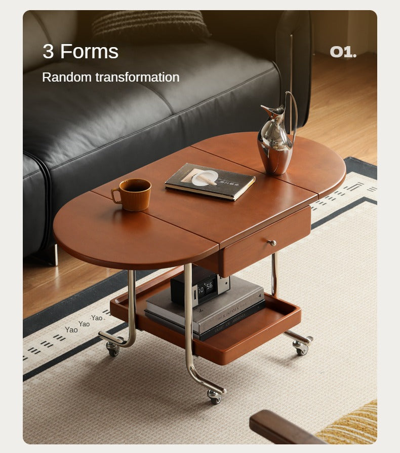 Poplar Solid Wood Folding Coffee Table.