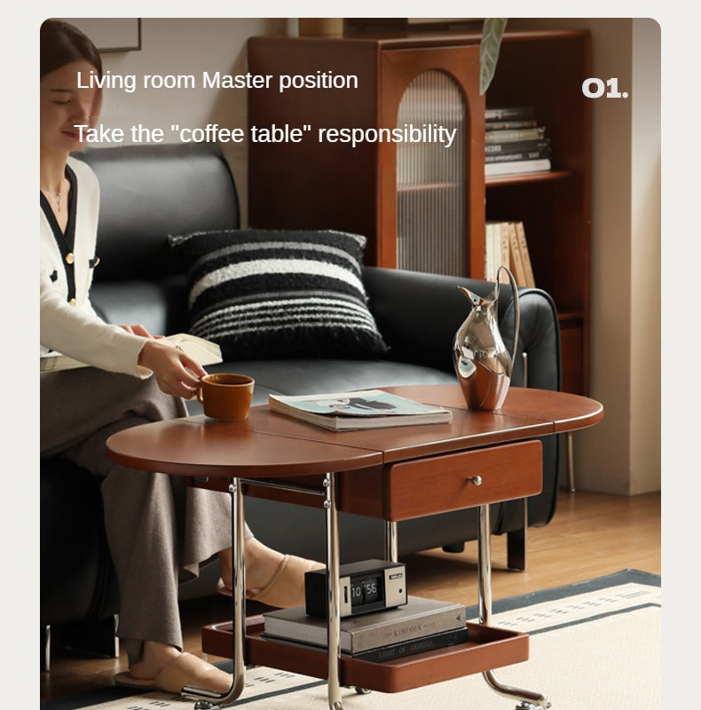 Poplar Solid Wood Folding Coffee Table.