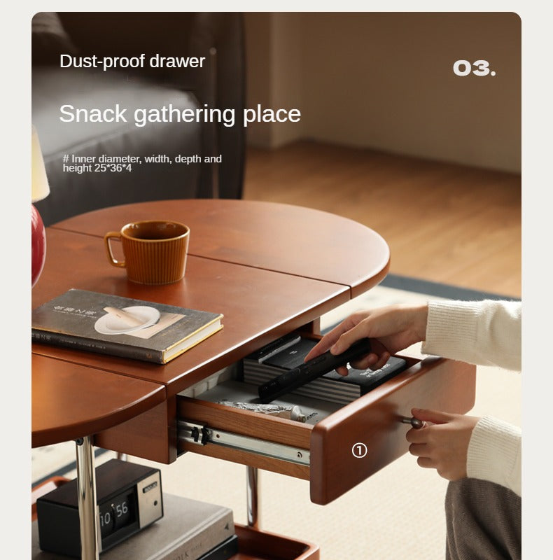 Poplar Solid Wood Folding Coffee Table.