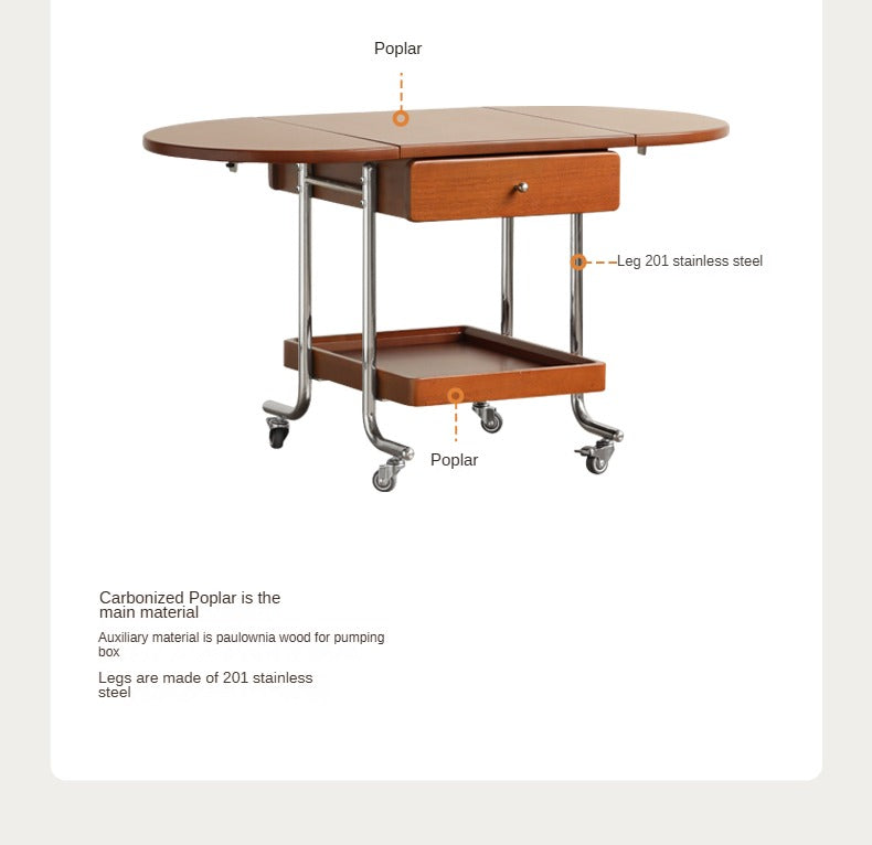 Poplar Solid Wood Folding Coffee Table.