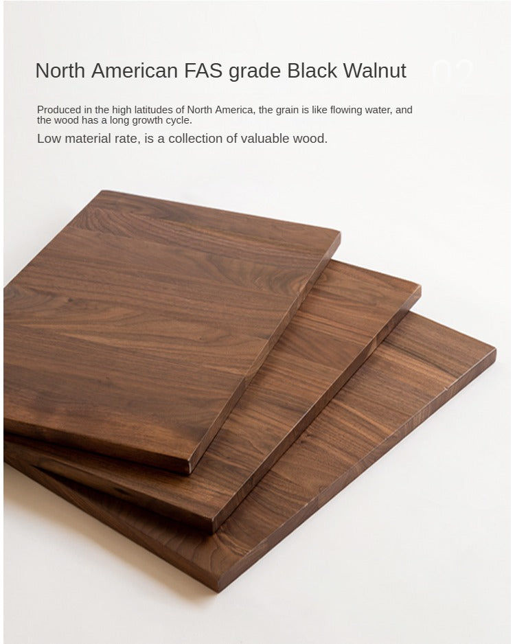 Black Walnut Solid Wood Wardrobe Modern Simple.
