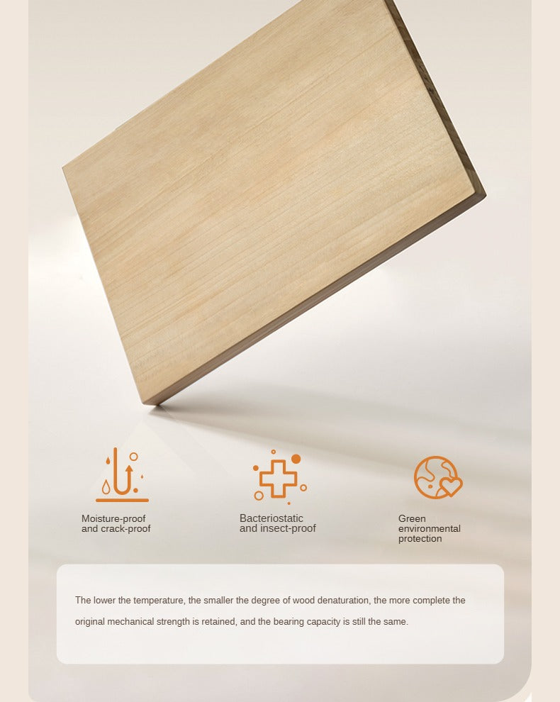 Poplar Solid Wood Modern Simple Rock Plate TV Cabinet.