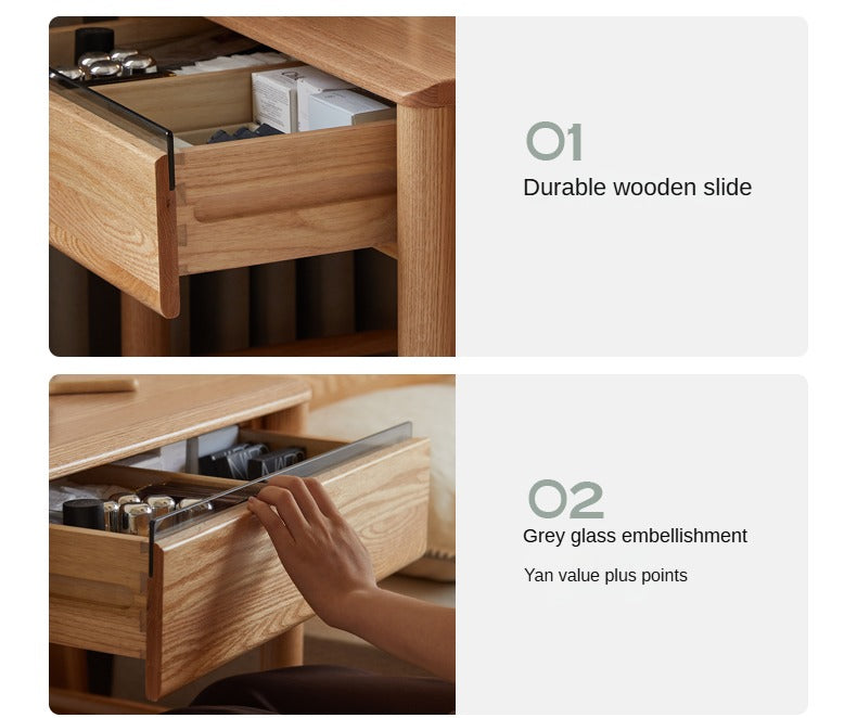 Oak Solid Wood Simple Dressing Table.