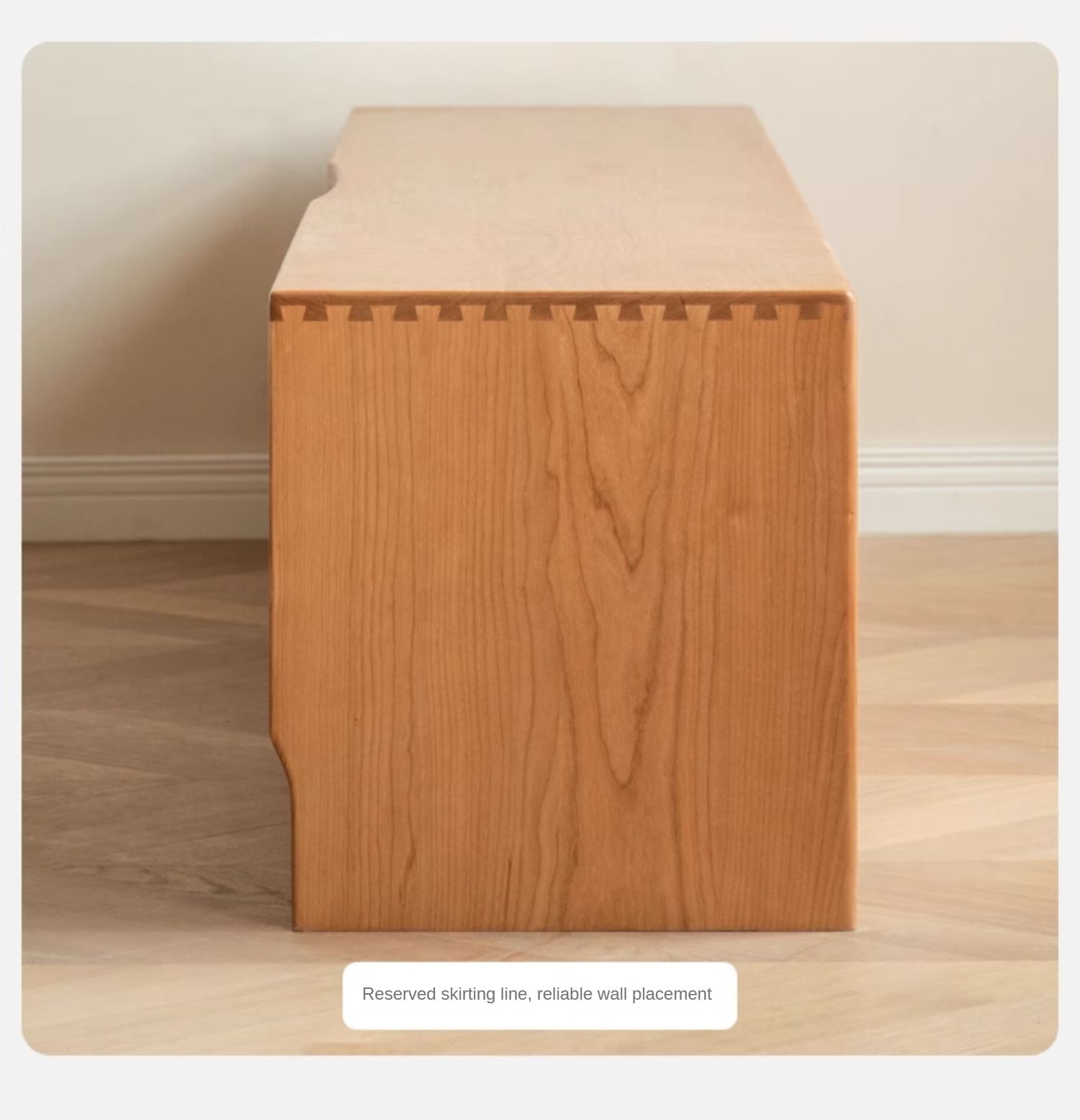 Cherry, Poplar Solid Wood Floor TV Cabinet.