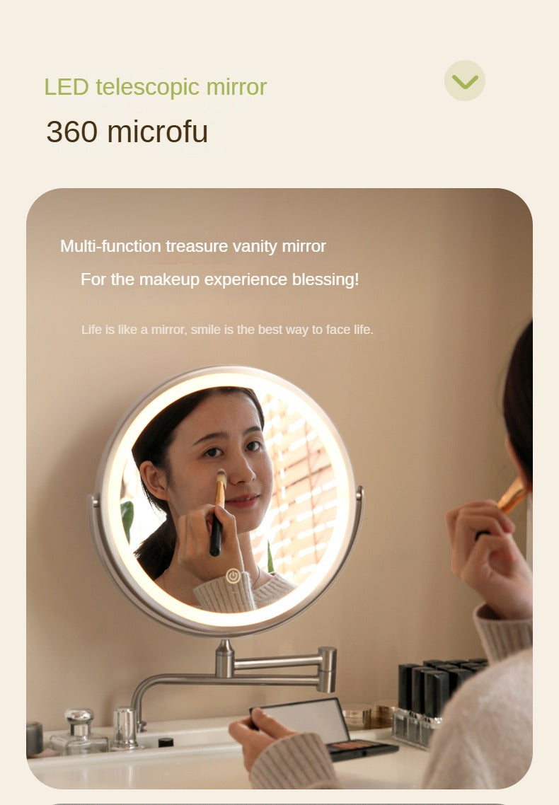 Solid Rubberwood Small White Vanity Table.