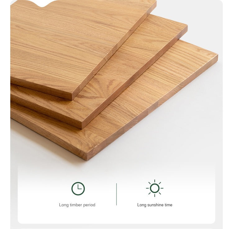 Solid RubberWood, Oak Solid Wood Rock Modern Dining Table