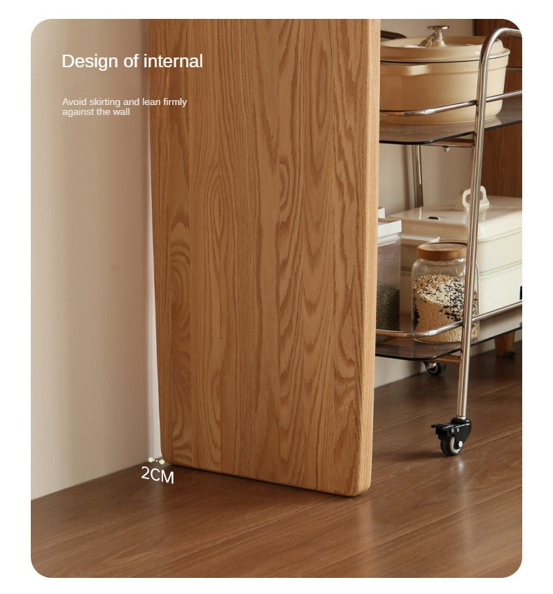 Oak Solid Wood Large Capacity Dining Sideboard
