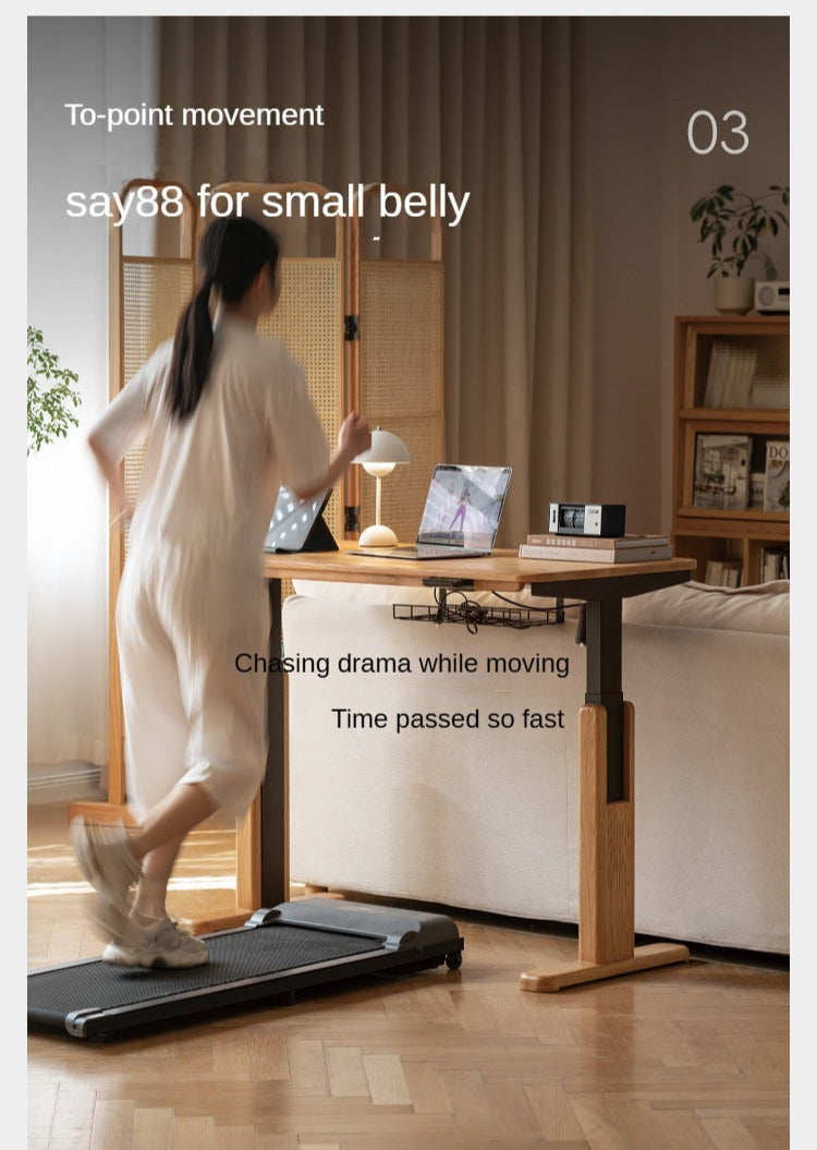 Oak, Ash Solid Wood Electric Lift Desk