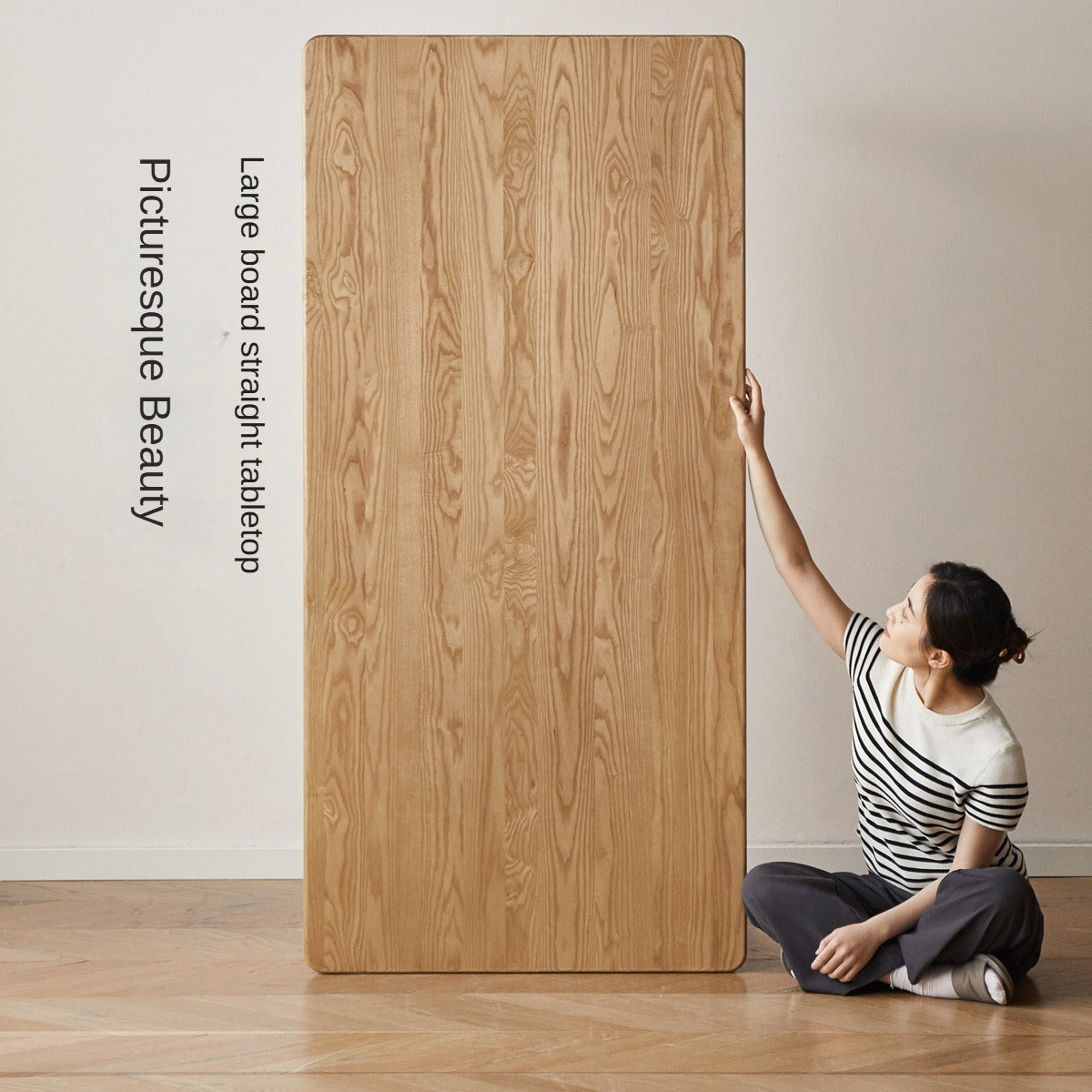 Ash, Oak Solid Wood Long Dining Table