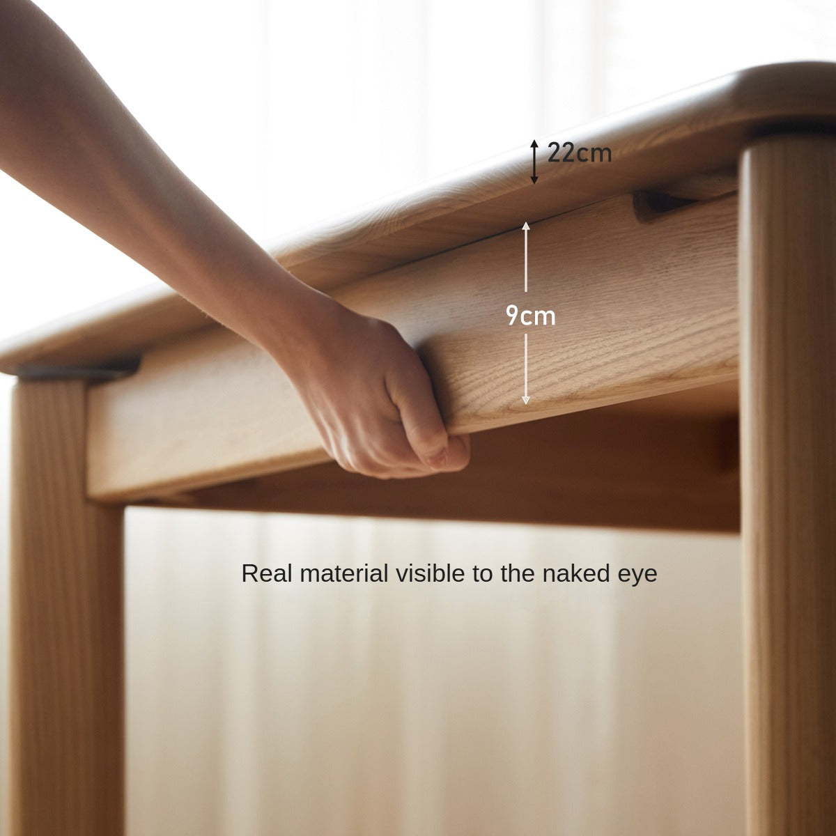 Ash, Oak Solid Wood Long Dining Table