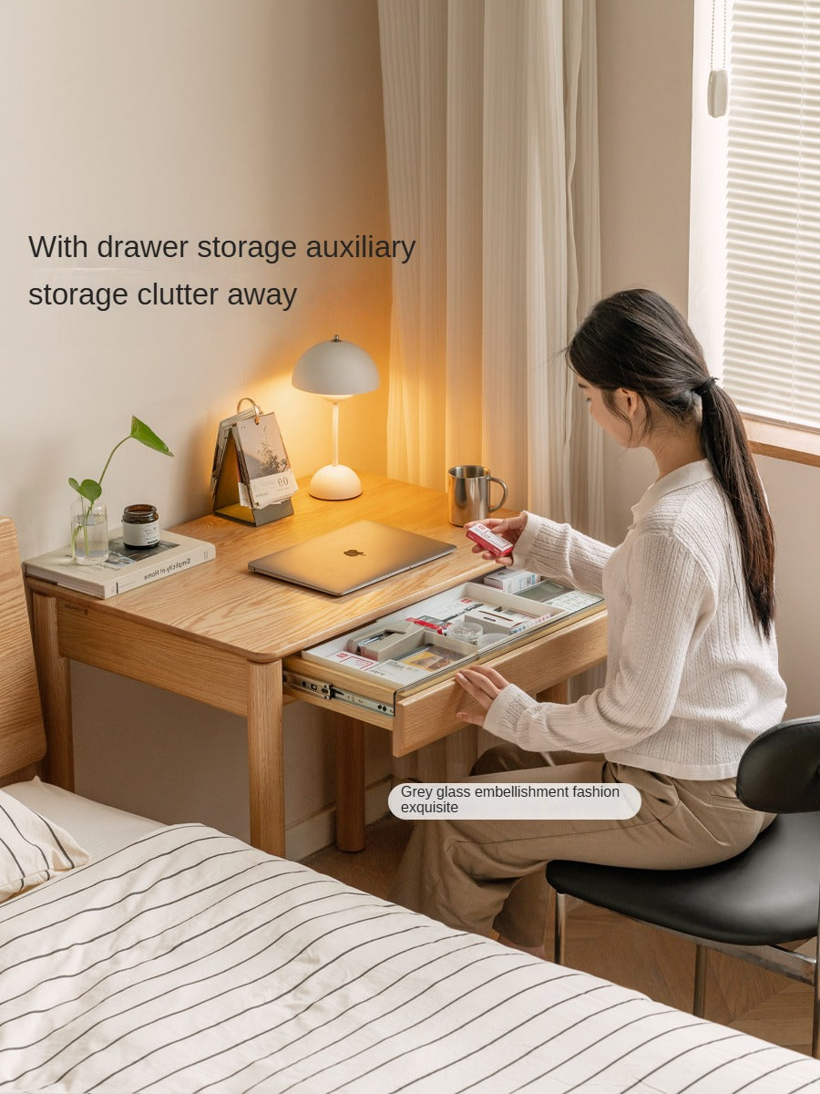 Oak Solid Wood Modern Writing Desk