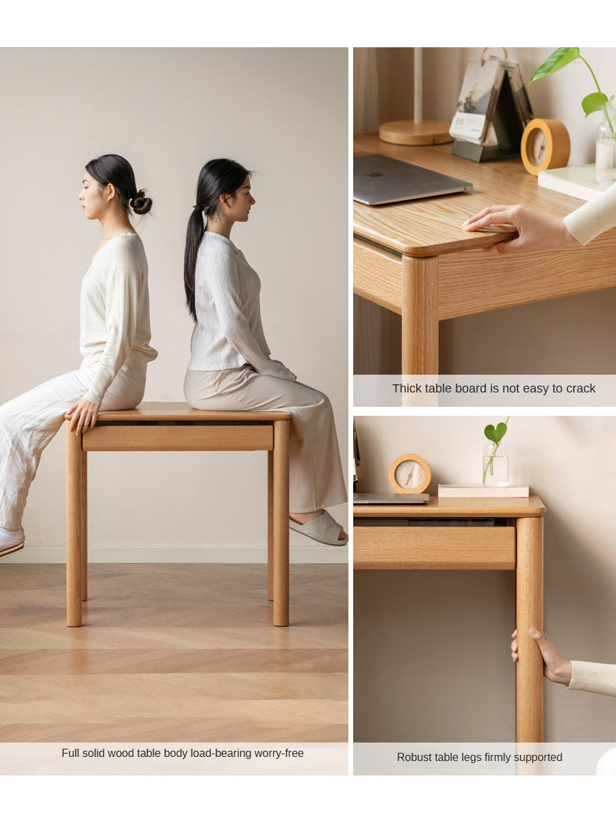 Oak Solid Wood Modern Writing Desk