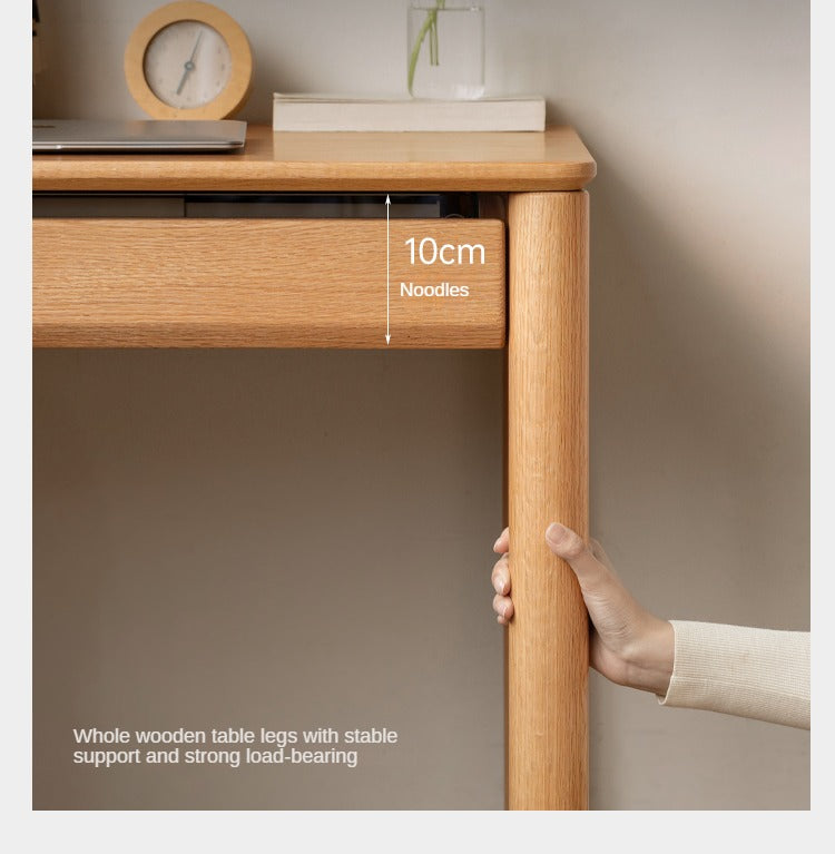 Oak Solid Wood Modern Writing Desk