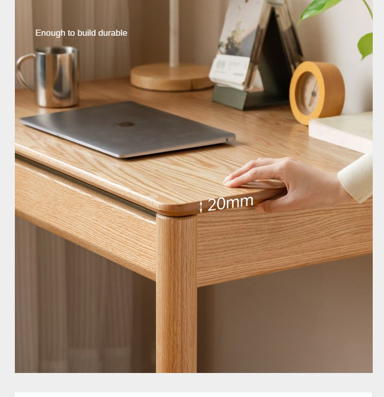 Oak Solid Wood Modern Writing Desk