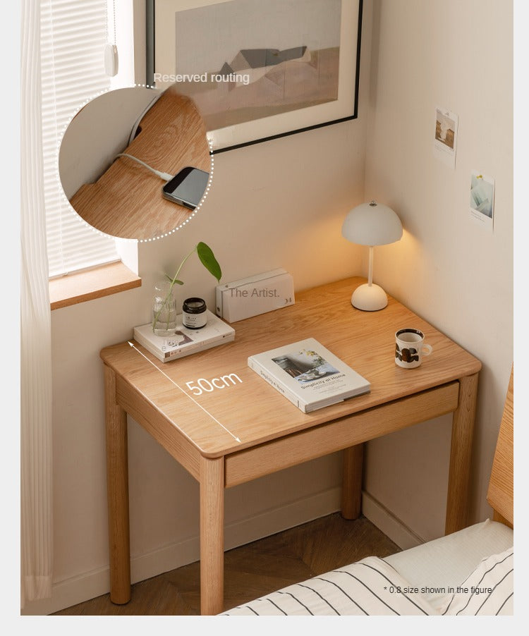 Oak Solid Wood Modern Writing Desk