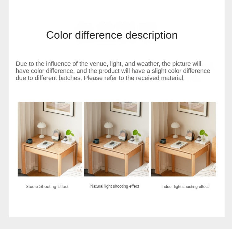 Oak Solid Wood Modern Writing Desk