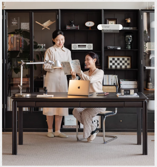 Oak, Ash Solid Wood Large Size Desk