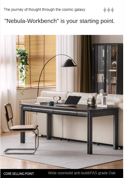 Oak, Ash Solid Wood Large Size Desk